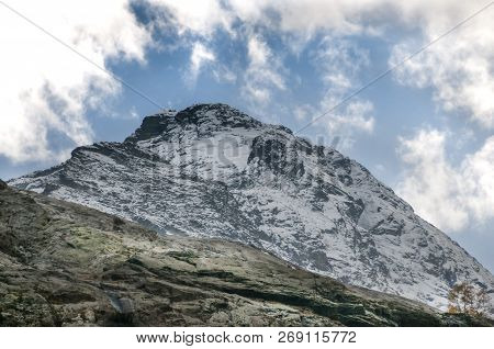 Arkhyz, Karachay Cherkess. The Rocky Slope Of The Sofia Mountains, Autumn.