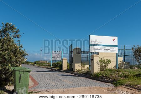 Paternoster, South Africa, August 21, 2018: Entrance Gate Of The Cape Columbine Lighthouse In The Ca