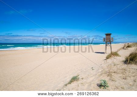 Wooden Watchtower In Palmar Beach