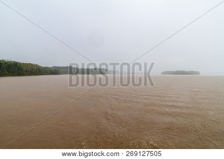 Rainy Day On A River Napo, Peru