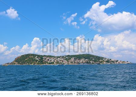 View Of Kinaliada Island From The Sea.
