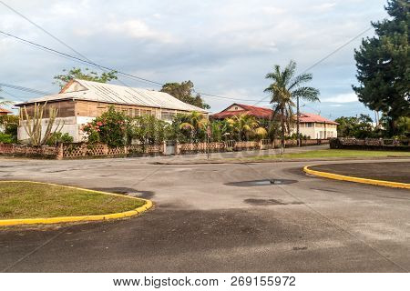 Wooden Buildings In St Laurent Du Maroni, French Guiana.