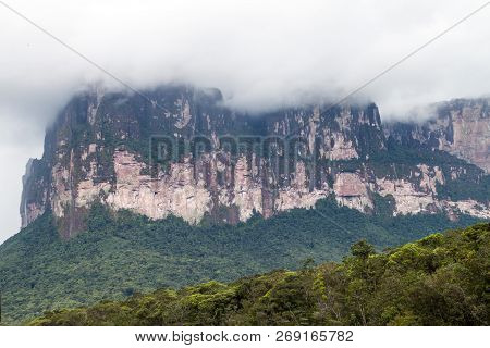 Tepui Table Mountain Auyan In National Park Canaima, Venezuela