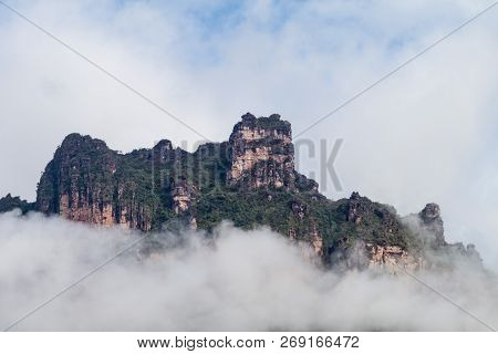 Tepui Table Mountain Auyan In National Park Canaima, Venezuela