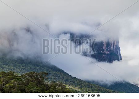 Tepui Table Mountain Auyan In National Park Canaima, Venezuela
