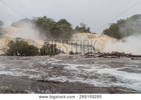 Canaima Lagoon Waterfalls At River Carrao In Venezuela