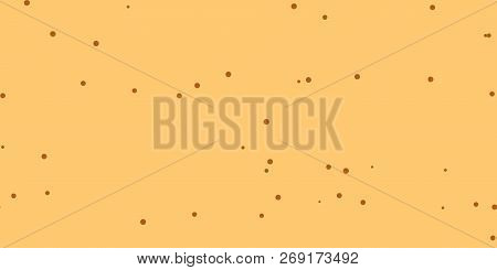Orange Brown Shambolic Bubbles Backgrounds. Seamless Artistic Random Dots Texture. Chaotic Bright Do