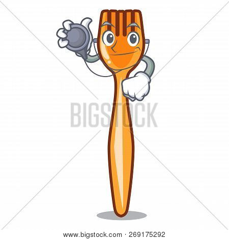 Doctor Fork On Shape Plastic Character Beautif