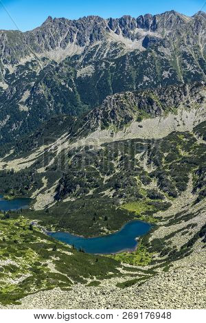 Amazing Landscape Of Vasilashki Lakes And Polezhan Peak, Pirin Mountain, Bulgaria