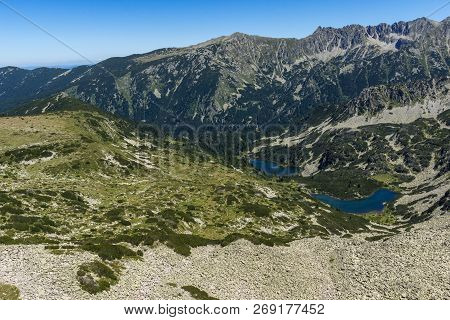 Amazing Landscape Of Vasilashki Lakes And Polezhan Peak, Pirin Mountain, Bulgaria