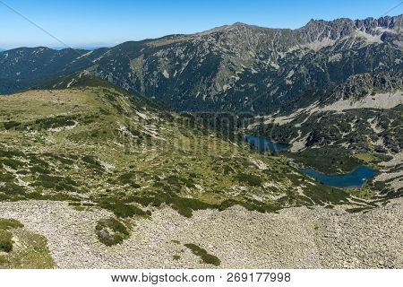 Amazing Landscape Of Vasilashki Lakes And Polezhan Peak, Pirin Mountain, Bulgaria