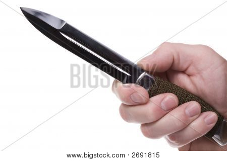 Hand mit Messer