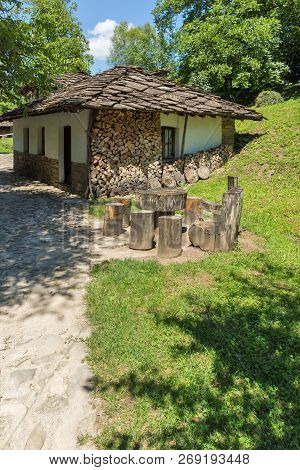 Etar, Gabrovo, Bulgaria- July 6, 2018: Old House In Architectural Ethnographic Complex Etar (etara) 