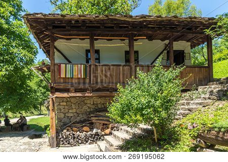 Etar, Gabrovo, Bulgaria- July 6, 2018: Old House In Architectural Ethnographic Complex Etar (etara) 