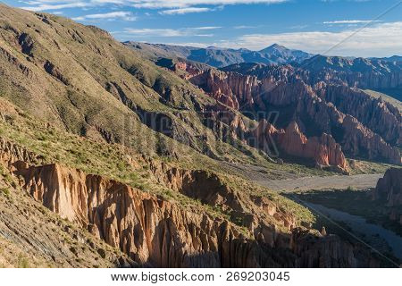 Beautiful Quebrada De Palapa Valley On Bolivian Altiplano Near Tupiza