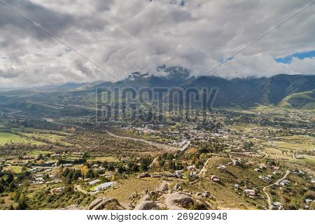 Aerial View Of Tafi Del Valle, Argentina