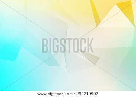 Vector Art Of Faceted 3d Crystal Colorful Shapes, Banners. Horizontal Crystal Banners, Faceted Color