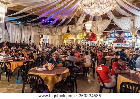 Villa General Belgrano, Argentina - Apr 3, 2015: German Style Beer Hall In Villa General Belgrano, A