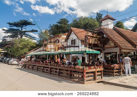 Villa General Belgrano, Argentina - Apr 3, 2015: Restaurant In Villa General Belgrano, Argentina. Vi