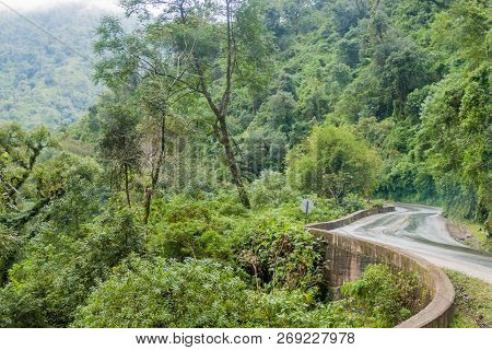 Mountains Covered With A Lush Forest Along A Road From San Miguel De Tucuman To Tafi Del Valle, Arge