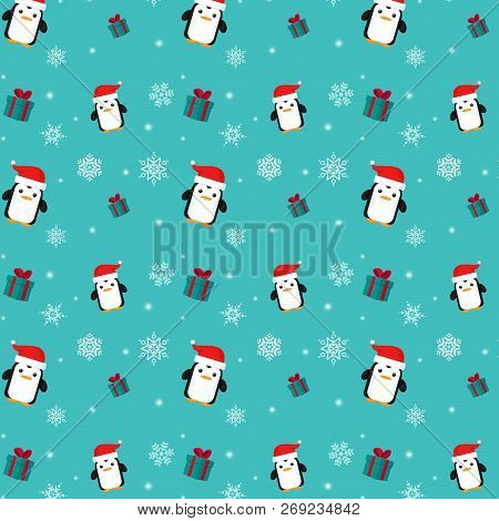 Merry Christmas And Happy New Year Pattern.