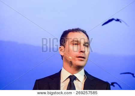 Moscow, Russia - May 17, 2011: Sap Russia Ceo Vladislav Martynov Make Speech At Sap Forum 2011 Confe