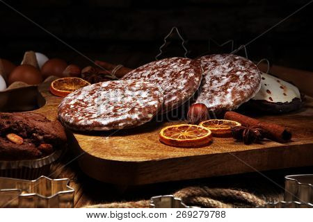 Typical German Gingerbreads Such As Lebkuchen And Aachener Printen