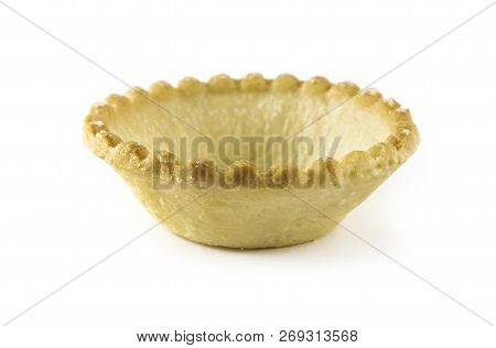 Form Of Dough For Filling Is Isolated On White