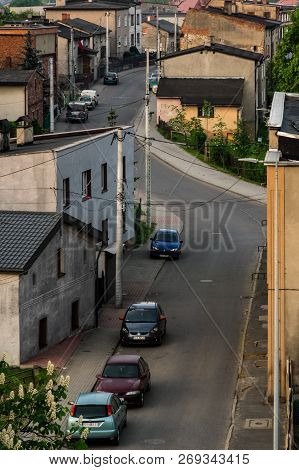Radzionkow, Poland - 03 May 2018 A View At Street In Radzionkow Town. Poland Silesia