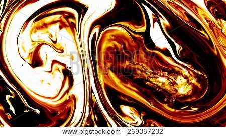 Abstract Paint Brush Ink Smooth Concept Symmetric Pattern