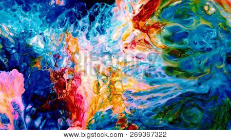 Abstract Paint Brush Ink Smooth Concept Symmetric Pattern