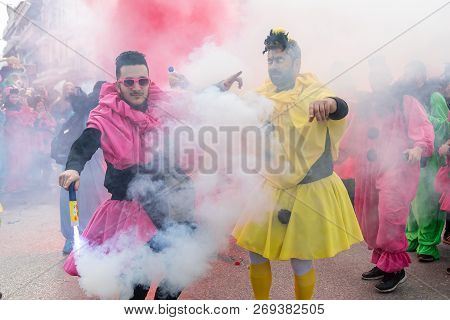 Carnival Parade In Xanthi, Greece