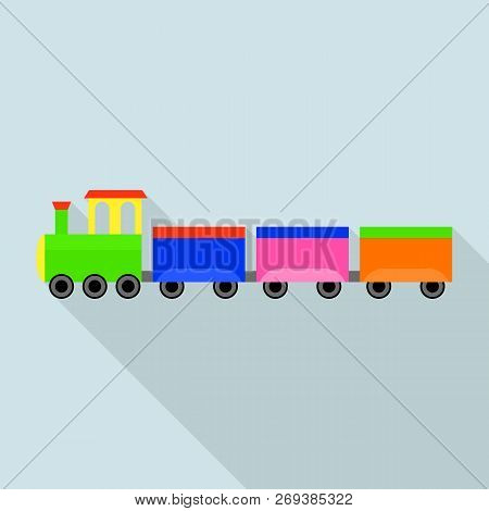 German Train Toy Icon. Flat Illustration Of German Train Toy Icon For Web Design