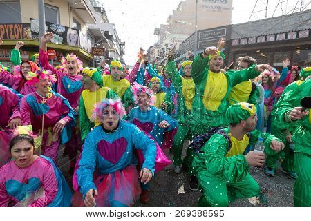 Carnival Parade In Xanthi, Greece