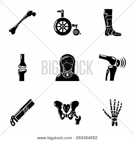 Artificial Limb Icons Set. Simple Set Of 9 Artificial Limb Icons For Web Isolated On White Backgroun