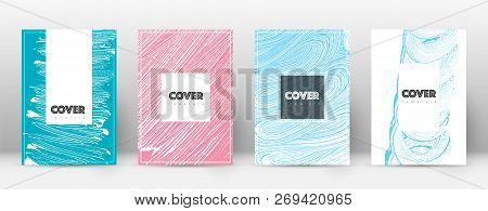 Cover Page Design Template. Hipster Brochure Layout. Brilliant Trendy Abstract Cover Page. Pink And 