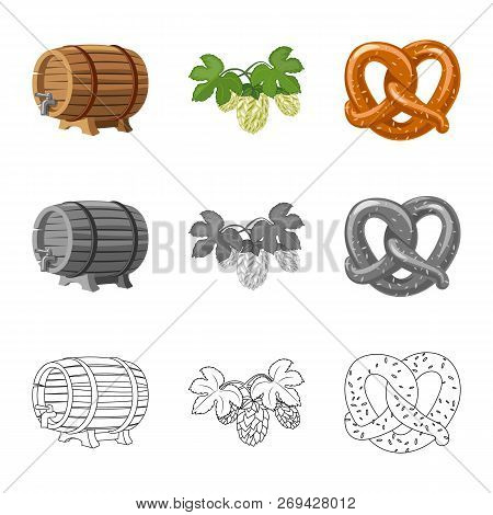 Vector Design Of Pub And Bar Icon. Set Of Pub And Interior Stock Vector Illustration.