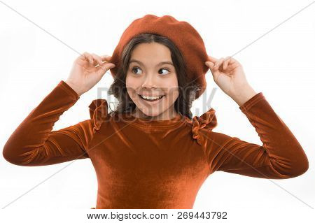 How To Wear French Beret. Beret Style Inspiration. How To Wear Beret Like Fashion Girl. Kid Little C