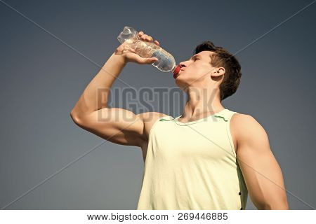 Bodybuilder With Muscular Hands Muscles Biceps, Triceps. Sport And Fitness Concept. Healthy Lifestyl