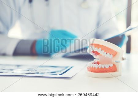 Dentist Learning How To Brush Teeth