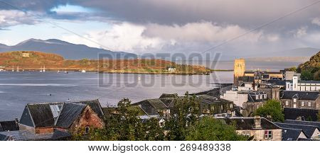 The Skyline Of Oban In Autumn, Argyll In Scotland - United Kingdom