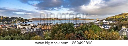 The Skyline Of Oban In Autumn, Argyll In Scotland - United Kingdom