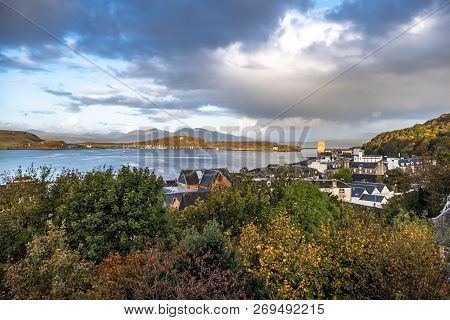 The Skyline Of Oban In Autumn, Argyll In Scotland - United Kingdom