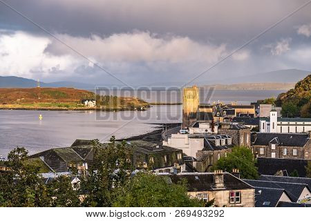 The Skyline Of Oban In Autumn, Argyll In Scotland - United Kingdom