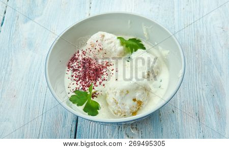 Kashmiri Goshtaba, Creamy Lamb Meatballs,  Popular Kashmiri Dish Indian Food