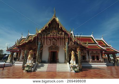 Sakon Nakhon ,thailand - October 23,2018 : Wat Phra That Choeng Chum, Sakon Nakhon ,thailand