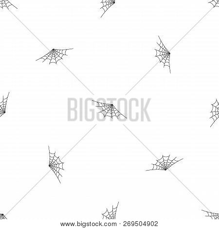 Semi Round Spiderweb Pattern Seamless Vector Repeat Geometric For Any Web Design