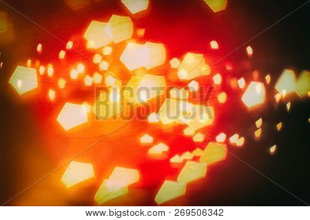Christmas And New Year Feast Bokeh Background
