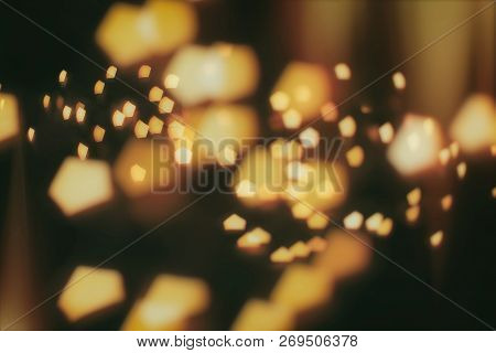 Christmas And New Year Feast Bokeh Background