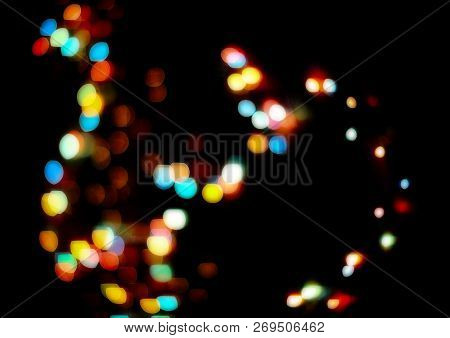 Christmas And New Year Feast Bokeh Background
